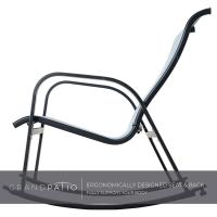 Mecedor de Patio, Resistente a la Intemperie, Ligero, Sillón Relax para Interior, Exterior(Azul, 3PC) - details 3