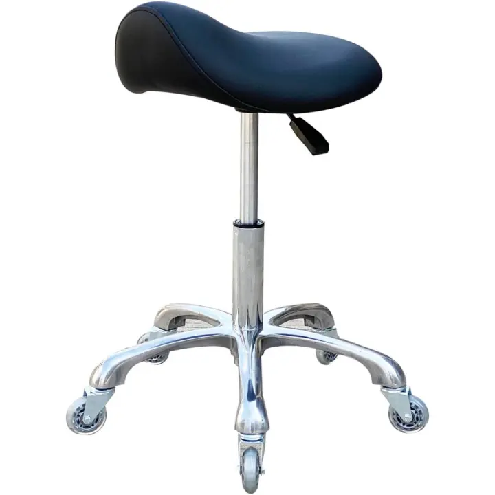 Altura ajustable para clínica, dentista, salón de belleza, tatuaje, oficina en casa (negro) - 1