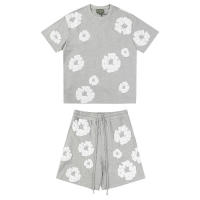 Conjunto de chándal de verano Denim Tears, camiseta y pantalones cortos unisex de hip hop - details 14