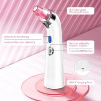 Scttomon Herramienta Extractora de Pores Faciales Eléctrico Limpiador de Pores con 5 Potencia de Succión, 4 Probas Belleza de Cuidado de la Piel en Rosa - details 4