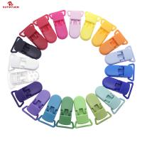 Chupete de plástico Kam en forma de D para bebé, Clip para chupete, soporte para cadena de suspensión, Clip para cinta de 20mm, 40 piezas - details 0