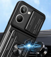 Funda con soporte magnético para OPPO Realme, carcasa con ranura para tarjeta, para modelos 10, 4G, 9, 8, 7 Pro, 8i, 9i, C35, C31, Reno 8, 8T, A17, A58, A57, A52, A72, A76 - details 3