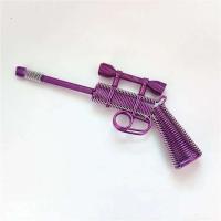 Nuevo Trabajo de alambre de aluminio colorido, pistola hecha a mano, modelo de Metal, adorno de viaje - details 2