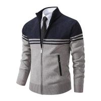 Chaqueta de suéter para hombre con forro de punto, cárdigan con capucha de otoño e invierno, chaqueta de suéter informal, ropa para hombre - details 5
