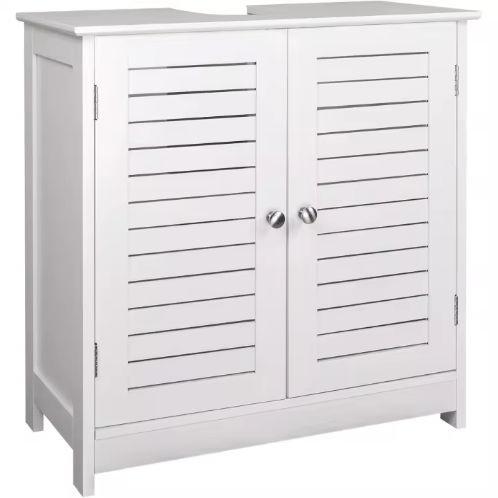 Armario Bajo de Lavabo Mueble de Almacenamiento para Debajo de Baño con 2 Puertas - 1