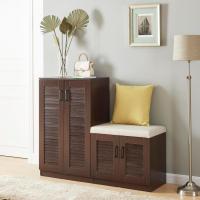 Mueble Zapatero Armario con 9 Compartimentos para 18 Pares de Calzado + Banco Zapatero Puertas de Rejilla Buena Ventilación - details 3