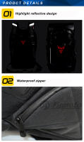 MOTOCENTRIC Paquete de Motoacuario Impermeable Gran Capacidad, Diseño Reflectante, Respirable con Malla, Bolsa de Viaje al Aire Libre Multifuncional - details 6