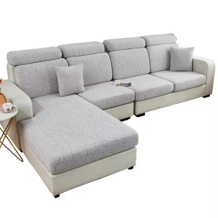 Fundas de algodón para sofás jacquard, estampados, protectores para sofás de modelo Moderno, lavables with Agua - 1