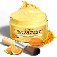 Mascarilla de arcilla con vitamina C y cúrcuma, limpieza Facial profunda, mejora las manchas oscuras, acné, cuidado hidratante de la piel, reafirma la piel, iguala el tono de la piel - details 6