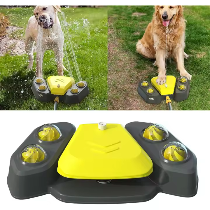 Regadera de juego de agua para perros al aire libre, sistema de agua para perros, fuente de agua segura de riego automático para perros - 1