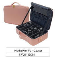 Bolso de maquillaje femenino de cuero Pu impermeable a los arañazos estuche de maquillaje - details 20