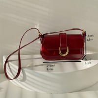 Bolso de Hombro Retro de Alta Gama Estilo Coreano Bolso Cruzado para Mujer con 2 Correas - details 5