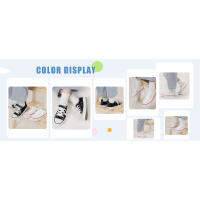 Zapatillas de Lona Ligeras y Cómodas para Niños Pequeños Suela Suave, Cordón T, Antideslizantes, Zapatos Clásicos Planos - details 1