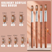 Brocha de Uñas Profesional KADS Kolinsky de Acrílico con Mango de Madera Estilo Chino Regalo en Estuche Tamaño 6-18# Manicura Kit y Accesorios - details 3