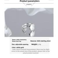 Anillo asimétrico de jadeíta de plata para mujer: textura natural mínimamente lujosa y diseño Wearab, joyería épica con bohemio - details 2