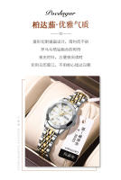 Nuevo reloj suizo para mujer, resistente al agua, luminoso, con calendario dual - details 2
