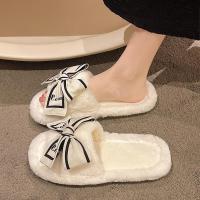 Zapatillas de Encaje para el Hogar Suaves y Elegantes Plataforma de Peluche con Diseño de Amor - details 11