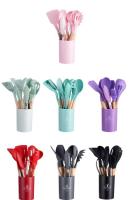 Juego de Utensilios de Cocina de Silicona Resistente y Antideslizante 11 Piezas Completas con Soporte de Acero Inoxidable Incluye Espatula y Cuchara de Almacenamiento - details 10