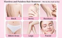 Afeitadora eléctrica 2 en 1 para mujer, maquinilla de afeitar eléctrica para mujer, recortadora de bikini de doble cabezal, recortadora de vello corporal y removedor de vello facial para bikini - details 2