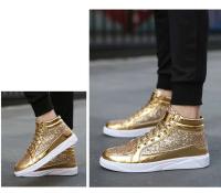 Zapatillas Retro de buena calidad para hombre, zapatos dorados de tendencia a la moda con cierre de cordones, forro de malla para temporada de otoño - details 21