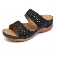 Zapatillas de tacón de cuña para mujer, zapatos informales de verano - details 6