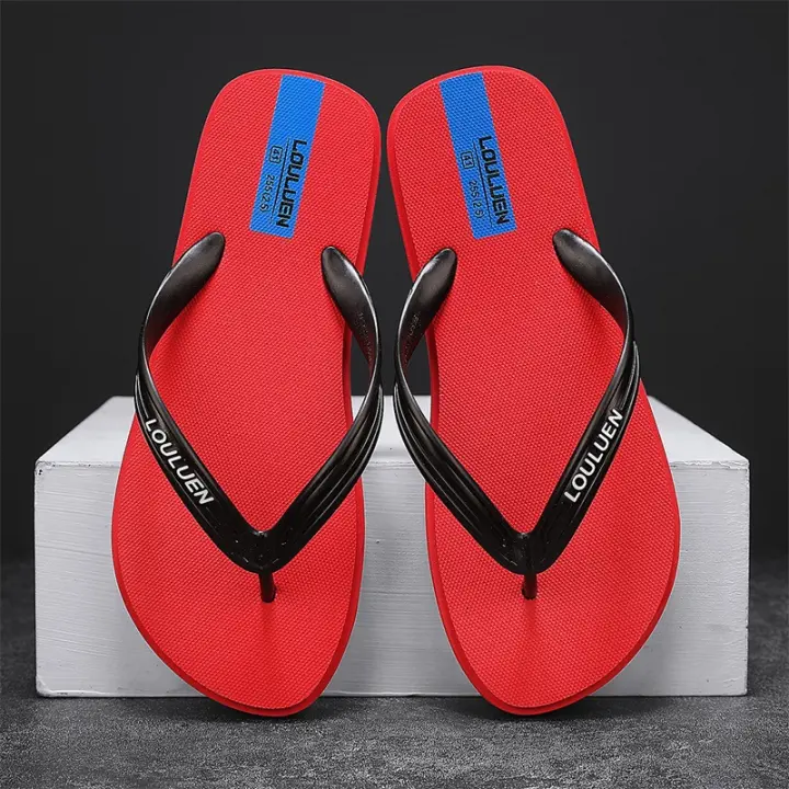 Nuevo verano de goma antideslizante pellizco sandalias de los hombres al aire libre casual zapatillas desgaste exterior - 1