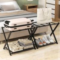 Portaequipajes Plegable Soporte de Metal para Maleta Ahorro de Espacio - details 13