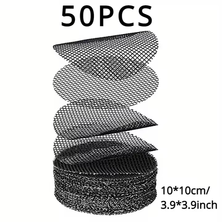 Juego de  100/50 Tolvas para Flores con Malla Circular Impermeable Anti-corrosión para Drainaje Breatable Herramienta Horticultural para Plantas - 1