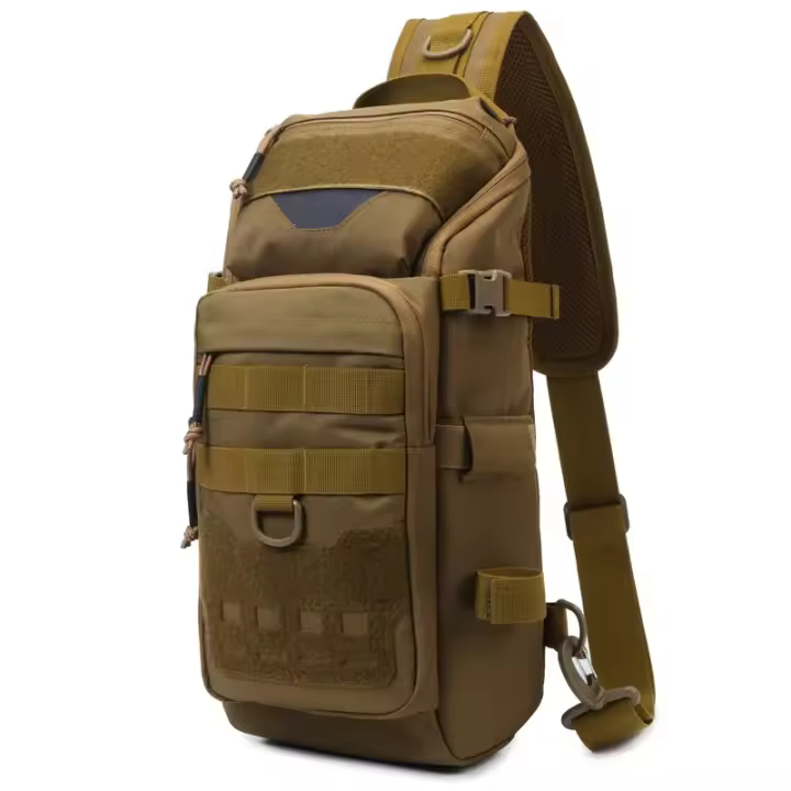 Mochila táctica de camuflaje para exteriores, impermeable, para pesca, deportes, riñonera para hombre y mujer, senderismo, Camping, viajes, montar, bolsas cruzadas - 1