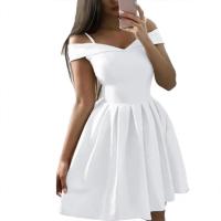 Vestido de verano de moda para mujer, diseño irregular de línea A con cinturón decorativo - details 3