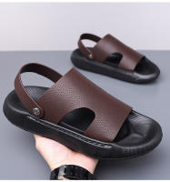 Sandalias de verano para hombre, nuevas, de suela suave, de piel suave, para playa, con suela gruesa - details 4