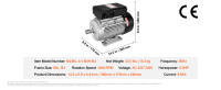 Motor eléctrico SucceBuy, motor de compresor de aire monofásico, rotación CW/CCW para maquinaria agrícola y equipos generales - details 6