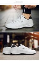 Zapatillas de cuero para hombre, zapatos informales de tendencia, italianos, transpirables, antideslizantes, vulcanizados - details 13