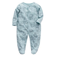 Peleles de algodón para bebés y niños, ropa de una pieza de manga larga con estampado bonito, ropa de primavera, 3 unidades por lote - details 5