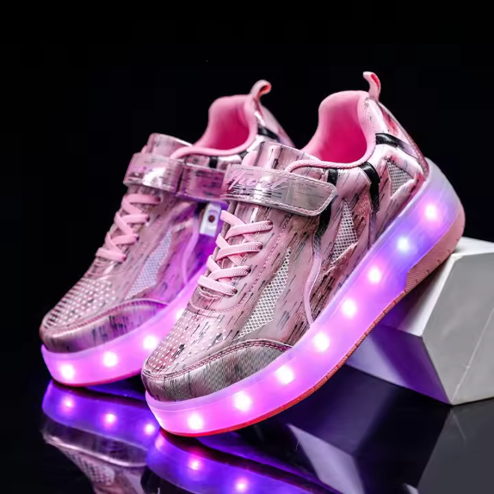 Zapatos Para Caminar Para Niños, Patines, Ruedas Invisibles Recargables, Adultos - 1