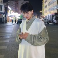 Suéter Preppy Estilo Coreano para Hombres 5XL Viste con Estilo Callejero para Jóvenes - details 13