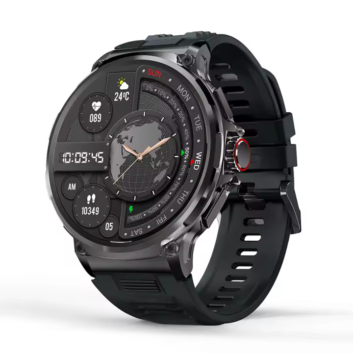 Reloj Inteligente para Hombres 2024 Nuevo 710mA Batería Grande Seguimiento de Salud Rastreo de Llamada Bluetooth Música Reloj Inteligente para  iOS con Altavoz Integrado Pantalla AMOLED Resolución de Pantalla 360x360 Sistema Operativo Universal - 1