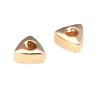 Pulseras de Triángulo de Latón Dorado 18K Abalorios de Espaciado para Hacer Joyería DIY - details 9