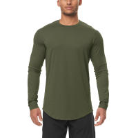 Camiseta de Compresión Deportiva para Hombre Muscleguys Talla Ajustada Larga Manga Negra para Gimnasio y Entrenamiento Bodybuilding Cuidado de la Ropa: Lavado en Máquina - details 5