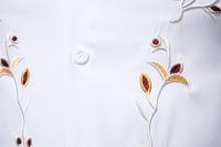 Camisa à manches longues brodée de fleurs pour hommes, chemises décontractées pour hommes, broderie exquise, monocromática, oficina de negocios, fiesta, boîte de noche, printemps - details 5
