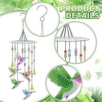 Kit de Arte de carillones de viento de pájaro para adultos, Spinner de viento para decoración de jardín, bricolaje - details 5