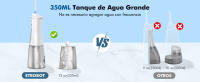 Irrigador Dental portátil Profesional, 350ML, Bucal Inalámbrico, 6 Boquillas, 5 Modos, Para Limpieza de Dientes - details 7