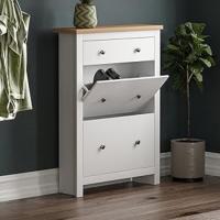 Marca Amazon - Vida Designs Zapatero Arlington, Madera de ingeniería, Gris y Roble, H 108 x W 78 x D 24 cm - details 6