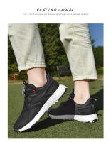 Zapatos de golf, zapatos de golf de pareja con botón giratorio impermeables para hombres y mujeres, zapatos deportivos casuales. - details 17