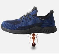 Zapatos de seguridad transpirables para hombre, botas de trabajo con puntera de acero, zapatos de seguridad indestructibles a prueba de pinchazos, zapatillas ligeras y cómodas - details 10