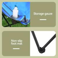 Silla Plegable De Ocio Al Aire Libre, Silla Plegable Portátil Con Reposabrazos Para Pesca, Camping Y Playa - details 8