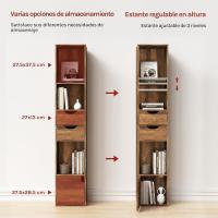 Estante de Libros Vertical con 3 Compartimentos Abiertos 2 Cajones y 1 Armario - details 13