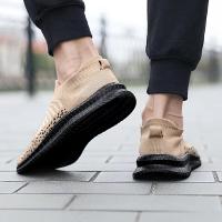 Zapatos informales transpirables para hombre, zapatos ligeros para caminar al aire libre, zapatillas antideslizantes para hombre, zapatos planos vulcanizados sin cordones 2023 - details 7