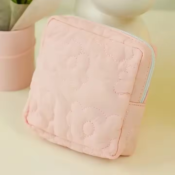 Bolsa de Almacenamiento de Pañuelo Higiénico Bordado de Color Sólido Ideal para Viajes, Almacenamiento en Casa, Dormitorio - 1