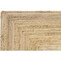 Alfombra de Yute 100% Natural Tejida a Mano, Color Natural para Sala de Estar, Comedor, Dormitorio, Pasillos (160x230cm) - details 1